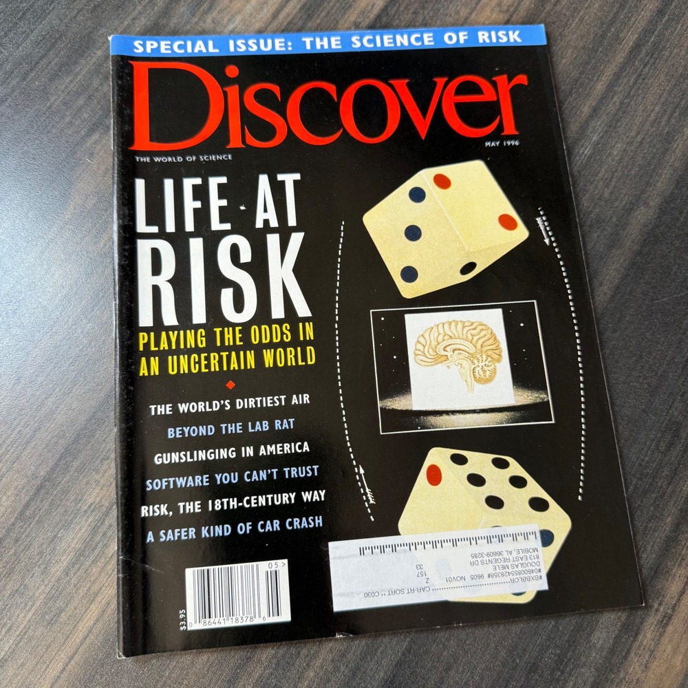 Discover Magazine May 1996 Life At Risk Playing The Odds In‎ An Uncertain World